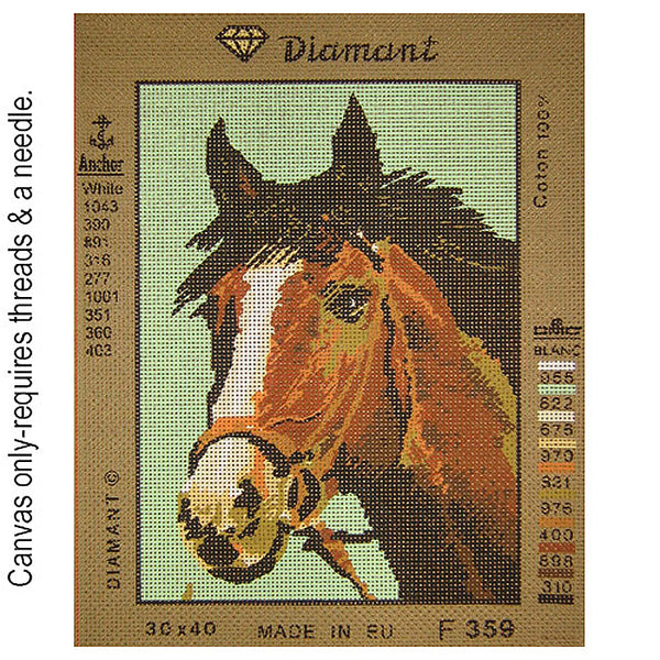 Horse F 359 - Tapestry Canvas by Diamant