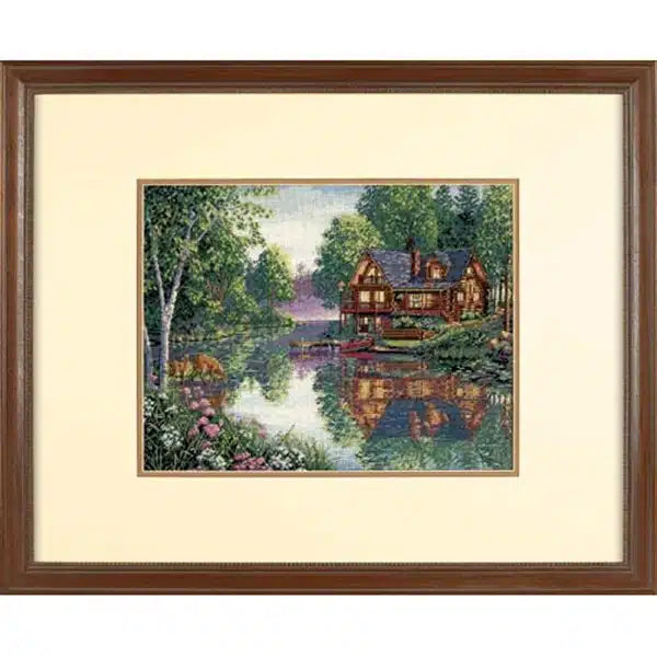 Cabin Fever Cross Stitch Kit 35183 Gold Collection by Dimensions