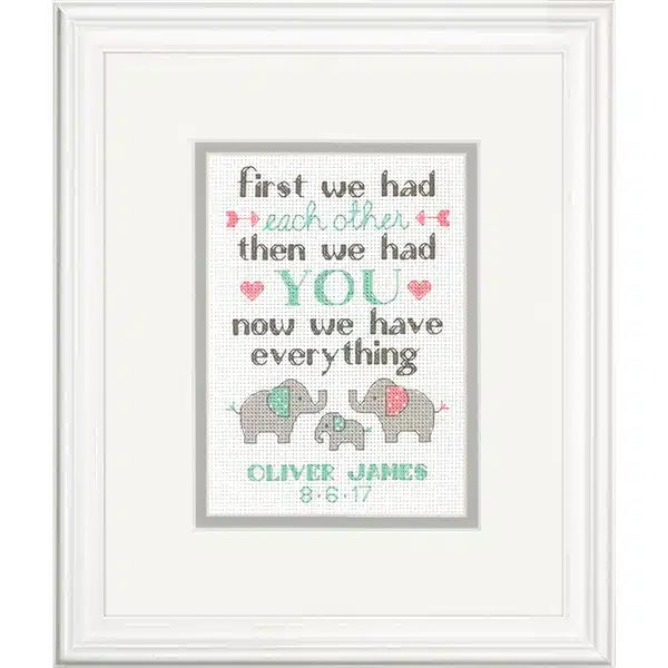 Family Birth Record Cross Stitch Kit 70-65162 by Dimensions