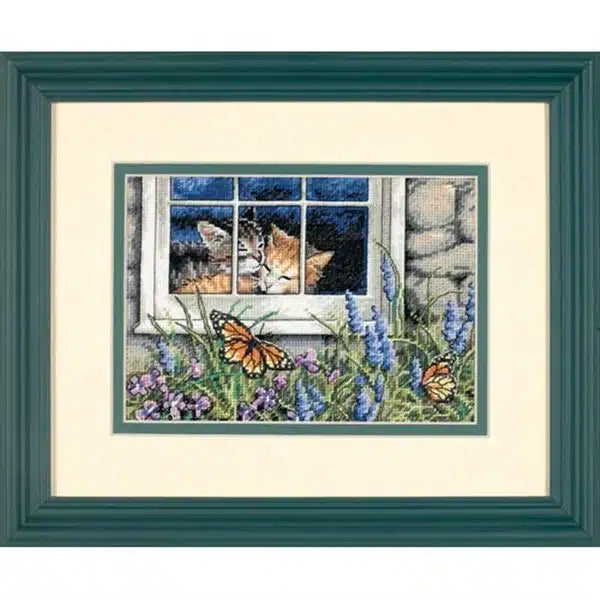 Feline Love Petites Cross Stitch Kit 65051 Gold Collection by Dimensions