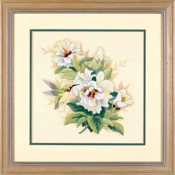 Hibiscus Floral Crewel Embroidery Kit 1544 by Dimensions