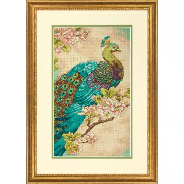 Indian Peacock Cross Stitch Kit 70-35293 by Dimensions