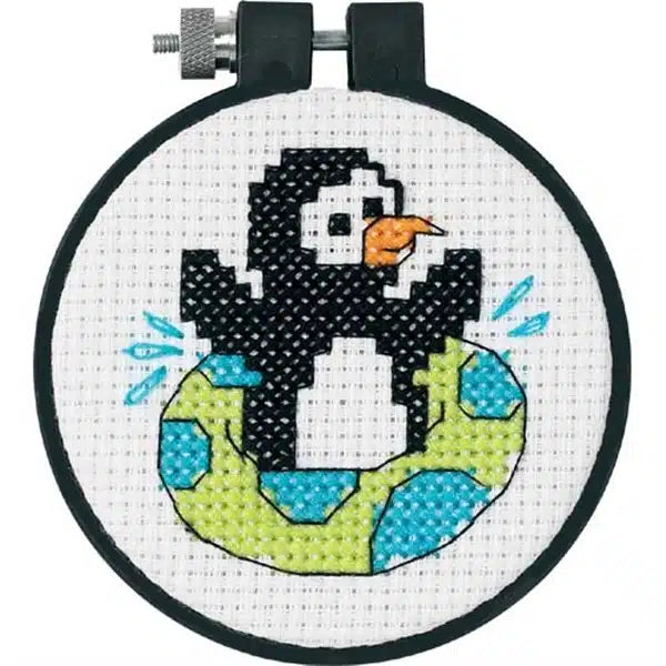 Playful Penguin Cross Stitch Kit 73269 by Dimensions