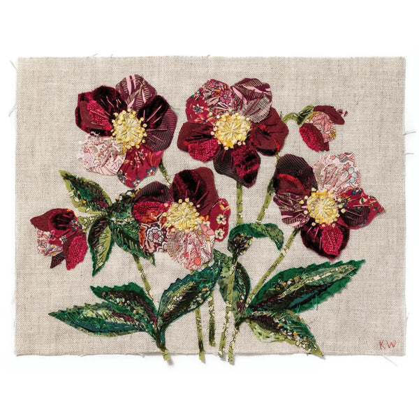 Hellebores Slow Stitching Kit by Wattle & Loop