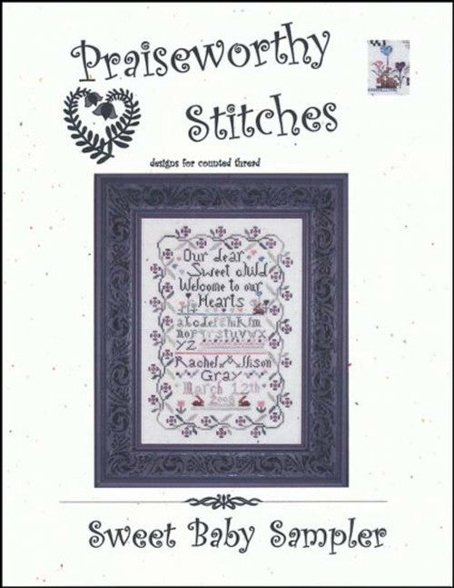 Sweet Baby Sampler Cross Stitch Pattern by Praiseworthy Stitches