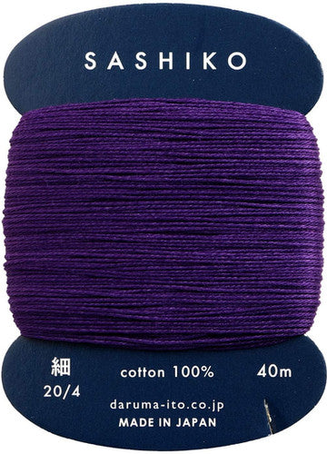 Sashiko Thin Thread 40m - Grape 223