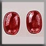 Mill Hill - Glass Treasures - 12256 Olive Bead  Red Lustre