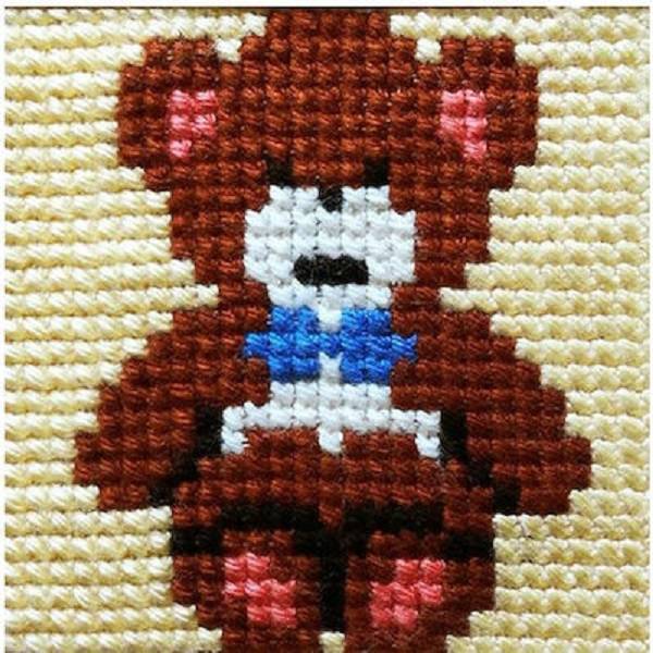 Teddy Bear Cross Stitch Kit by Gobelin L 06.34
