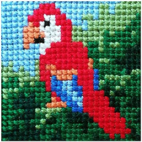 Parrot Cross Stitch Kit by Gobelin L 06.28