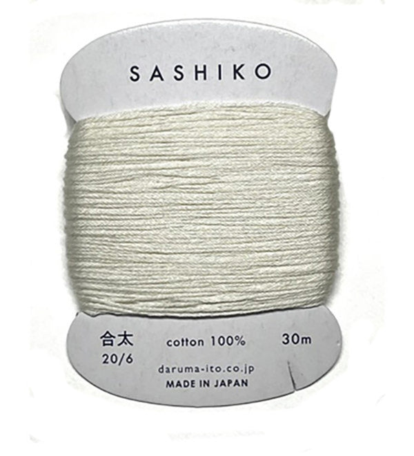 Sashiko Thick Thread 30m - Natural 202