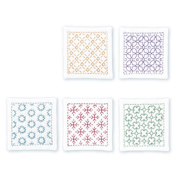 Sashiko Coaster Kit by Olympus SK-421 White