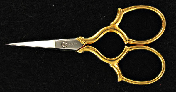 Gingher Embroidery Scissors 3 1/2" (9cm) with Leather Sheath