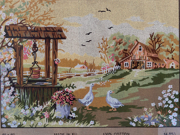 Wishing Well Tapestry Canvas by Gobelin 14.853