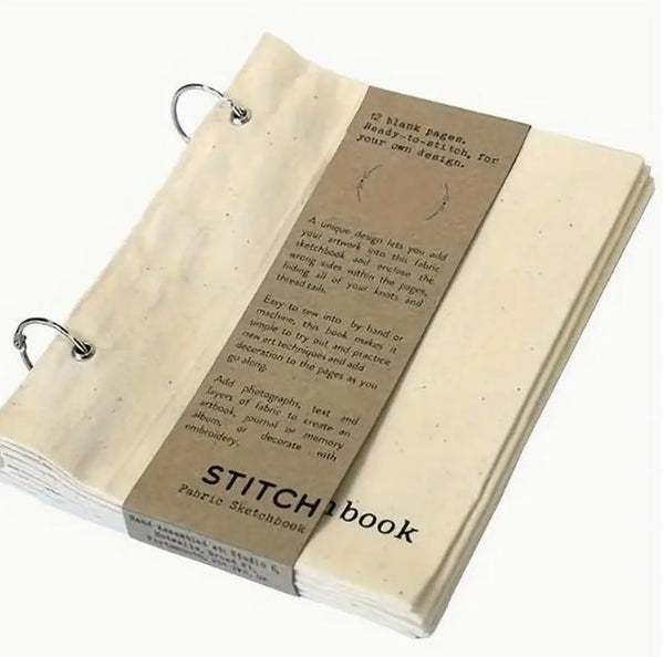 Stitch Book - Ready to Stitch Canvas Fabric Book (Cream)