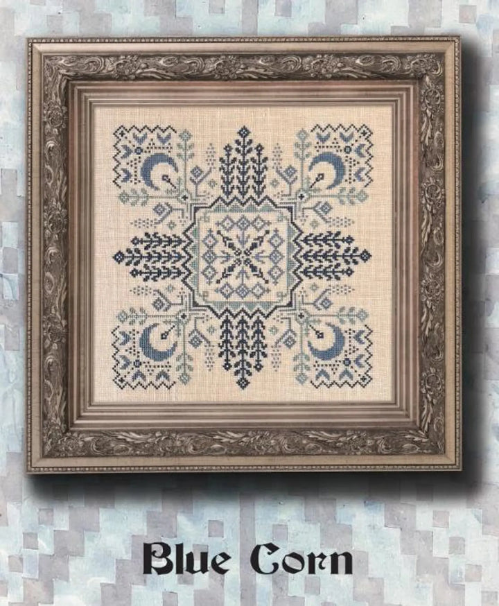 Blue Corn Cross Stitch Pattern by Ink Circles M117 – Stitchers' Corner ...
