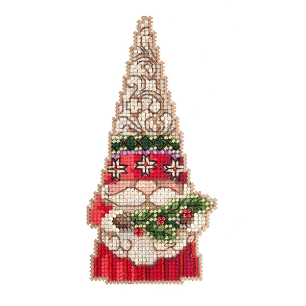 Gnome with Ornaments Beaded Cross Stitch Kit by Jim Shore for Mill Hill  (JS20-2215)