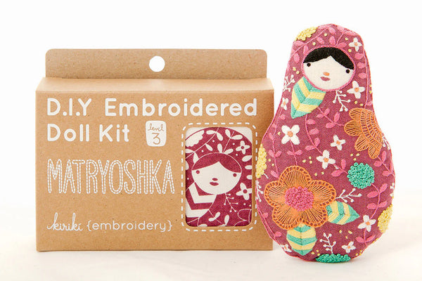 Matryoshka D.I.Y Embroidered Doll Kit by Kiriki Press
