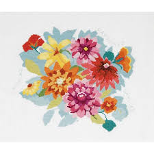 Multicoloured Bouquet Cross Stitch Kit by DMC BK1283