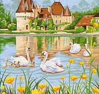 Les Cygnes Du Chateau - Tapestry Canvas by Margot Creations de Paris 133.3484