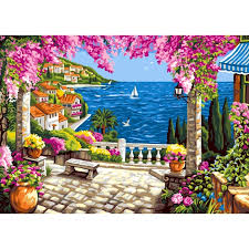 Riviera Dream - Tapestry Canvas by Grafitec 12304