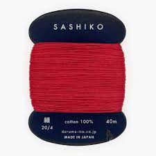 Sashiko Thin Thread 40m - Madder 221
