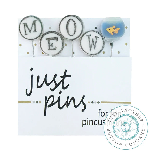M is for Meow Pins by Just Another Button Company