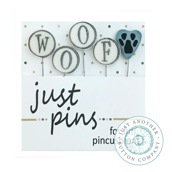 W is for Woof Pins by Just Another Button Company