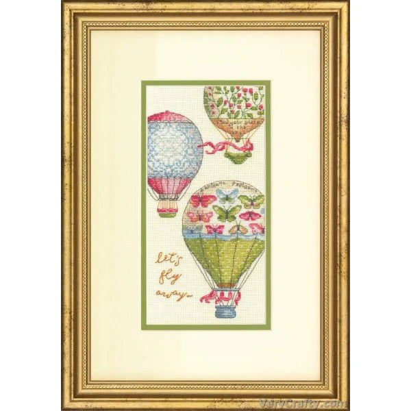 Let' Fly Away Petites Cross Stitch Kit 65090 Gold Collection by Dimensions