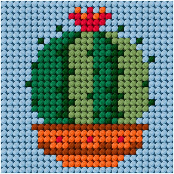 Cactus Cross Stitch Kit by Beutron 584106