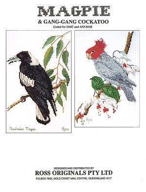 Magpie and Gang-Gang Cockatoo by Graeme Ross
