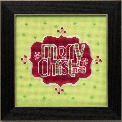 Merry Christmas - Beaded Cross Stitch Kit by Amylee Weeks for Mill Hill  (AW30-4203)