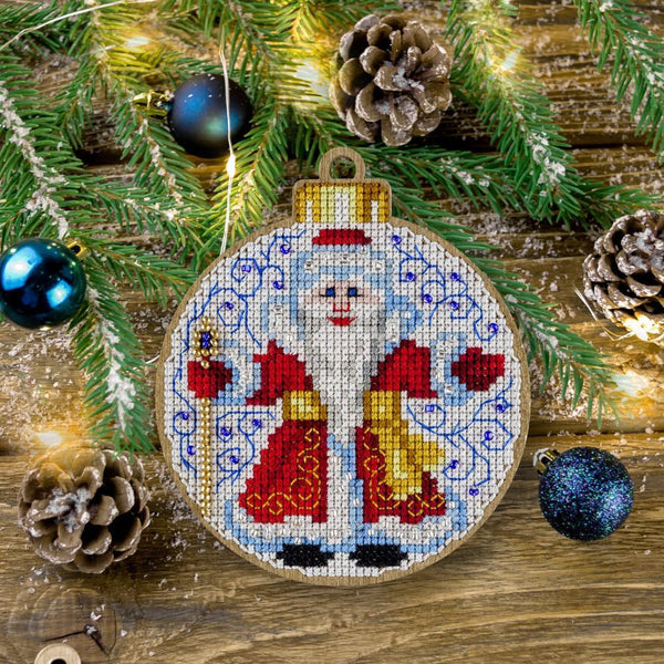Mr. Santa Claus Bauble Christmas Decoration Kit FLW-014 by Wonderland Crafts