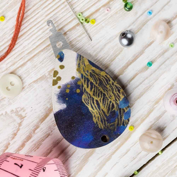 Blue Gold Needle Threader FLNT-027 by Wonderland Crafts