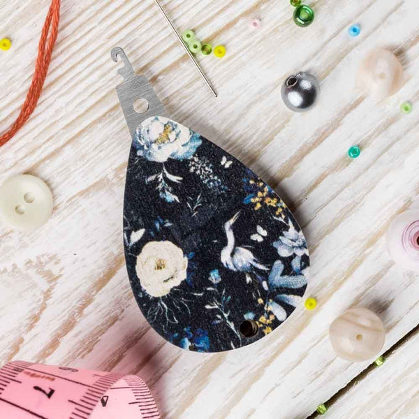 Dark Floral Needle Threader FLNT-035 by Wonderland Crafts