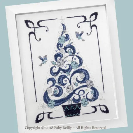 O Tannenbaum in Blue Pattern by Faby Reilly Designs