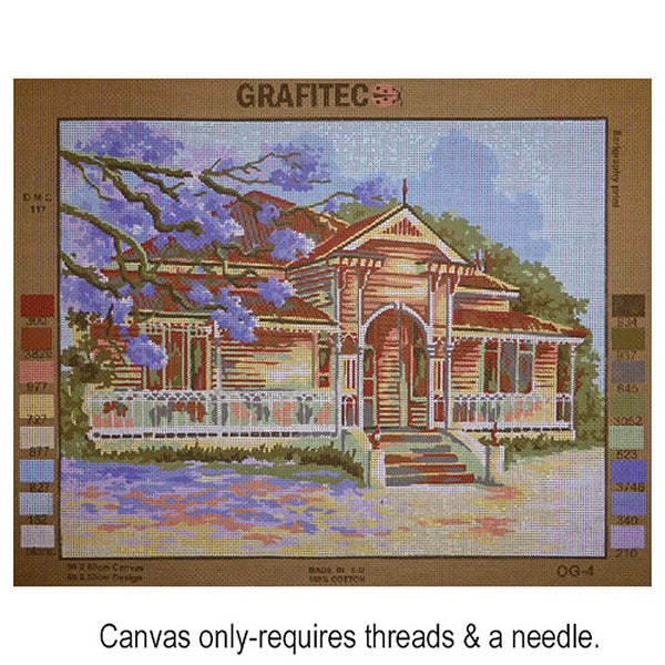 Old Timber House - Tapestry Canvas by Grafitec OG-4