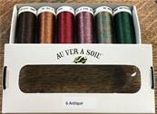 Au Ver A Soie - 6 Pack of Metallic Threads - Antique 2