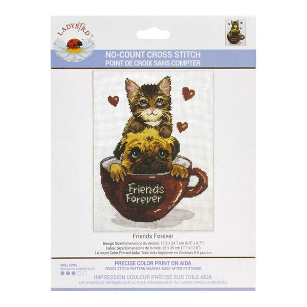 Friends Forever - No Count Cross Stitch Kit by Ladybird 340.041