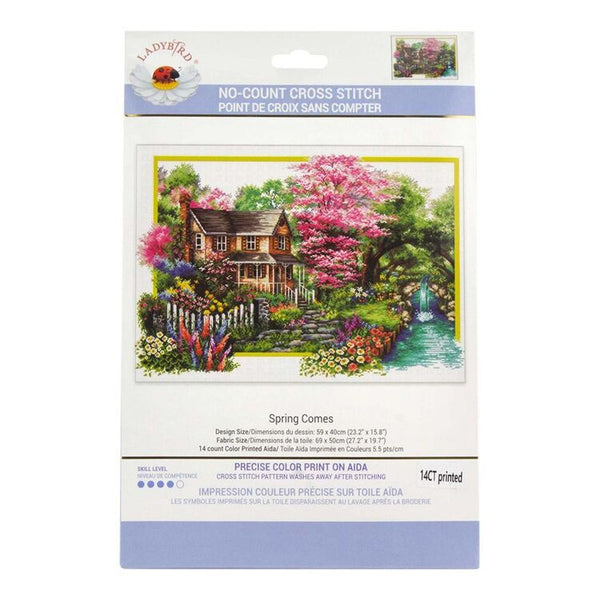 Spring Comes - No Count Cross Stitch Kit by Ladybird 740.058