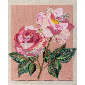 Rose Slow Stitching Kit (Purple) by Wattle & Loop