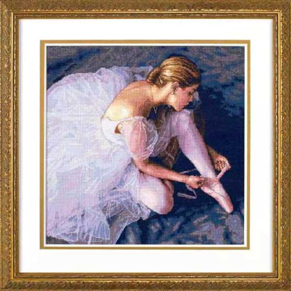 Ballerina Beauty Cross Stitch Kit 35181 Gold Collection by Dimensions