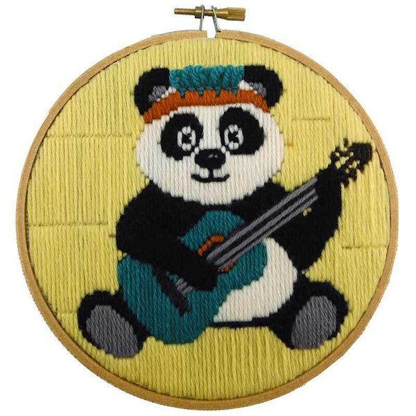 Make It - Panda - 15cm Round Long Stitch Kit 585201