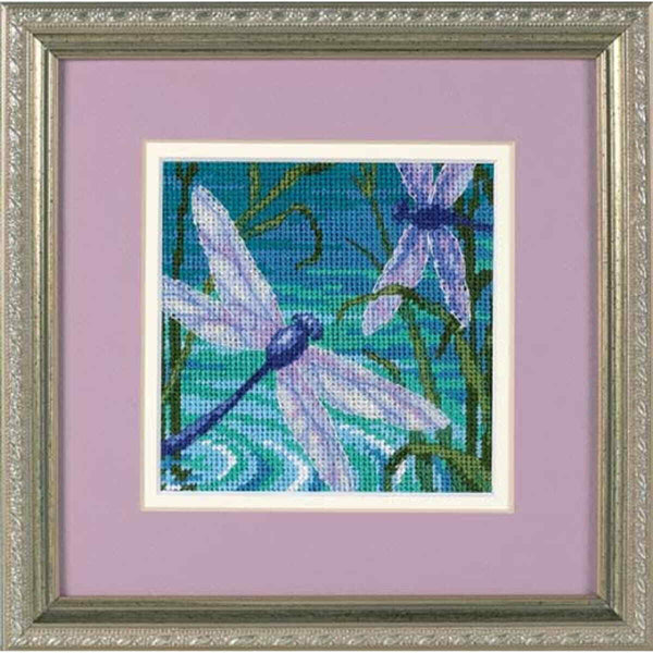 Dimensions Kit Dragonfly Pair 7208 Framed View