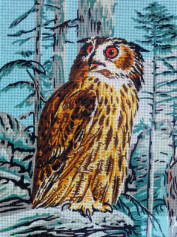 Owl Tapestry Canvas by Gobelin L 40.148