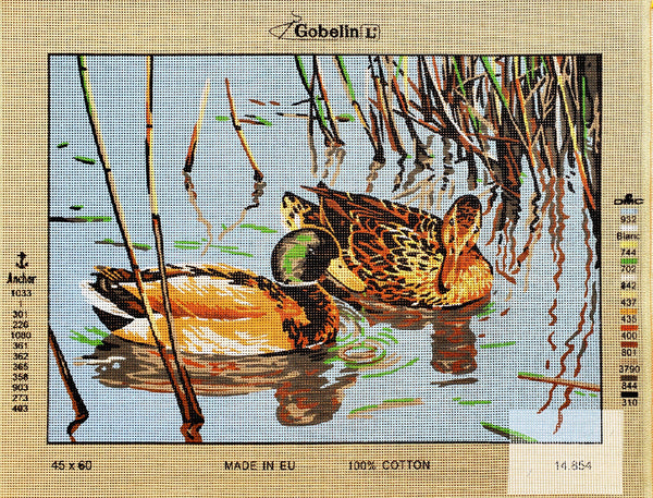 Ducks Tapestry Canvas by Gobelin 14.854