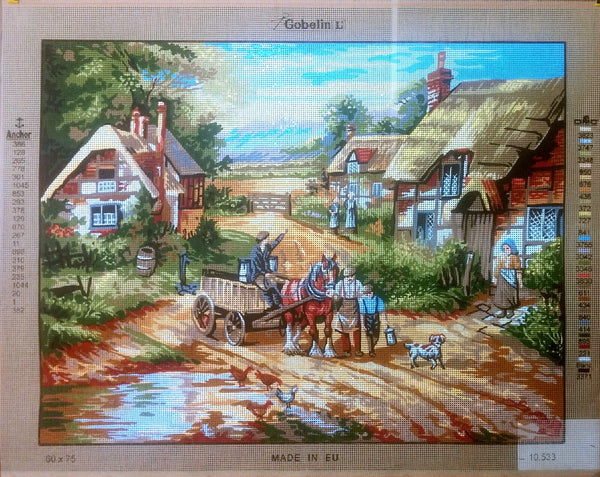 Village Tapestry Canvas by Gobelin 10.533