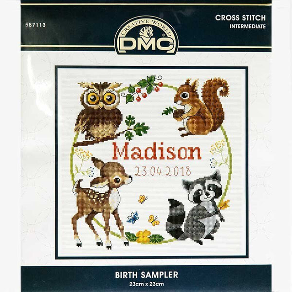 Birth Sampler Cross Stitch Kit 587113 By DMC