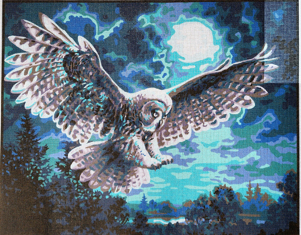 Owl - Tapestry Canvas by Collection D'Art 11883