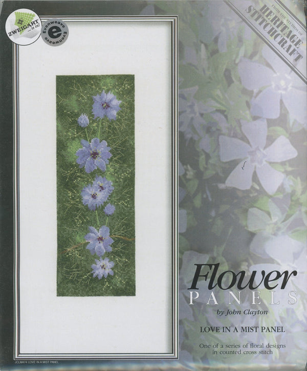 Love in a Mist Panel - Flower Panels - John Clayton by Heritage Stitchcraft