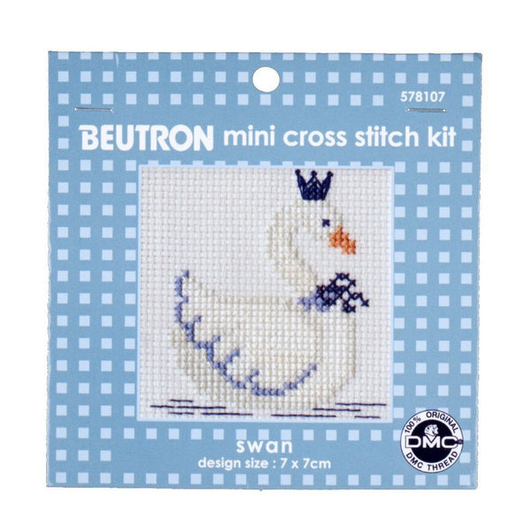 Swan Mini Cross Stitch Kit by Beutron 578107